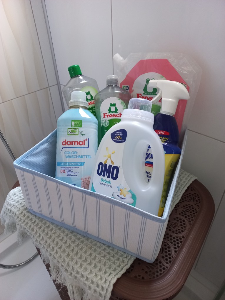 A bag of detergents